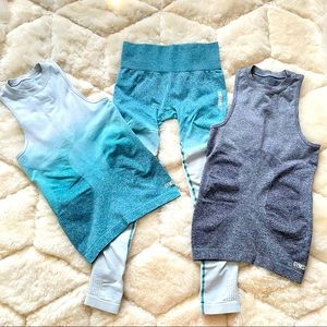 FREE SHIPPING!! Gymshark Ombré Seamless SET💙
